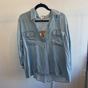 Denim Casual Blouse
